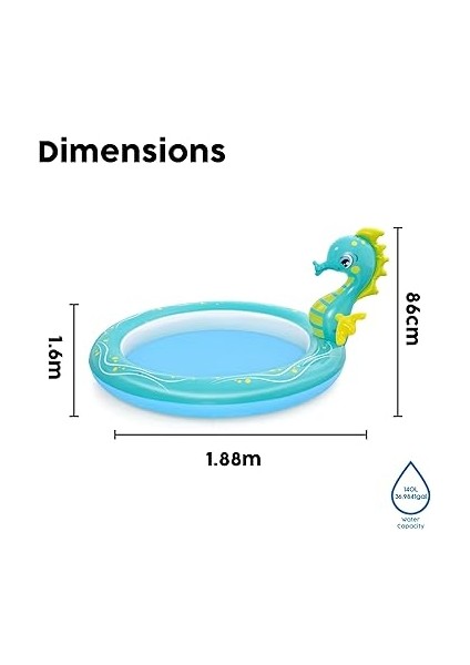 Denizatı Çocuk Havuzu, 1.88M x 1.60M x 86CM modelleri