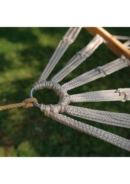 Tek Kişilik Polyester Ipli Çift Sarım Örgülü Hamak | 190×95 CM, 150 KG Kapasiteli fiyatları