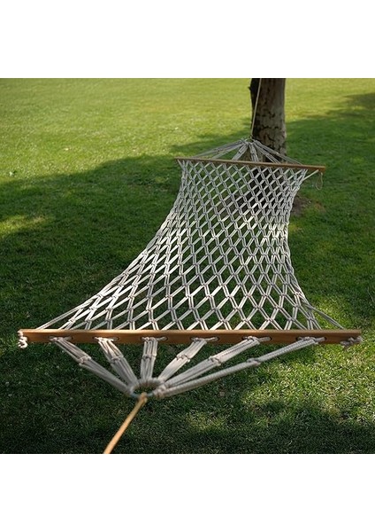 Tek Kişilik Polyester Ipli Çift Sarım Örgülü Hamak | 190×95 CM, 150 KG Kapasiteli modelleri