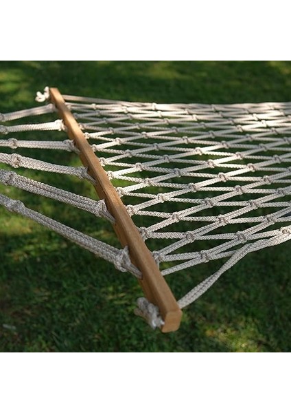 Tek Kişilik Polyester Ipli Çift Sarım Örgülü Hamak | 190×95 CM, 150 KG Kapasiteli fırsatları