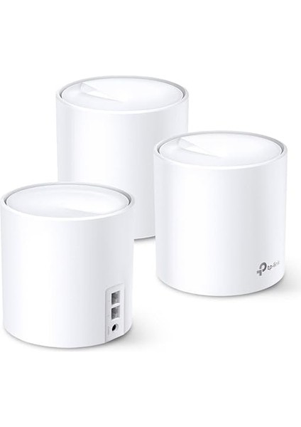 Deco X60 3-Pack, AX5400 Mbps, 1 Ghz Dört Çekirdekli Cpu, Wpa3, Ofdma ve Mu-Mımo, 150 Cihaza Kadar Bağlantı, 650 M²'ye Kadar Kapsama, Mobil Uygulama ile Kolay Kurulum, Wi-Fi 6 Mesh Sistemi modelleri