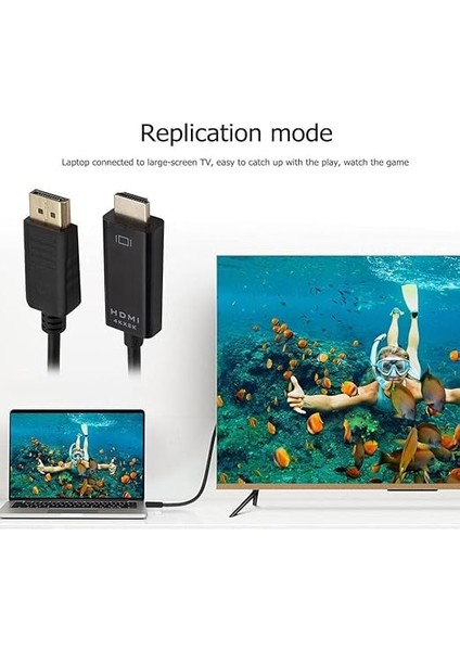 4K Displayport To HDMI Kablo Display Port Çevirici 1.8 Metre fırsatları