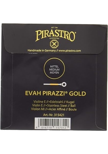Evah Pirazzi Gold E ( Mi ) Tek Keman Teli 315421 fiyatları