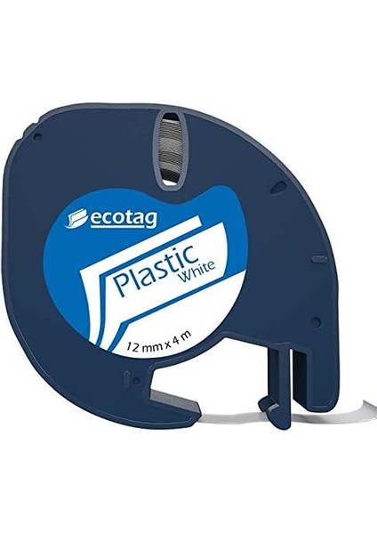 Dymo Letratag Etiket Muadili 12 mm x 4 mt Plastik Beyaz 10 Lu Paket fırsatları
