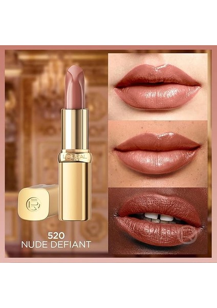 Parıs Color Riche Saten Bitişli Ruj - 520 Nude Defiant modelleri