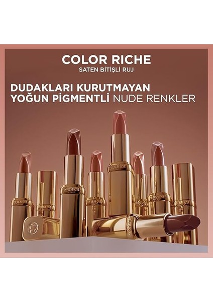 Parıs Color Riche Saten Bitişli Ruj - 520 Nude Defiant indirimleri