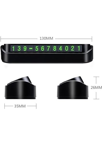 Fosforlu Araç Park Numaratörü - Açılır Kapanır Torpido Üstü Araç Içi Numaratör, Şık ve Pratik Tasarım modelleri