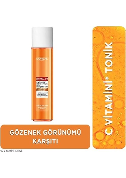 Paris Revitalift C Vitamini Gözenek Görünümü Karşıtı Peeling Etkili Tonik fiyatları