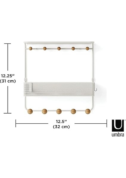 Estique Kapı Üstü Düzenleyici - Çok Amaçlı Raflı, Beyaz fiyatları