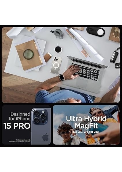 iPhone 15 Pro Kılıf Ultra Hybrid Magfit Magsafe Özellikli White - ACS06715 fiyatları