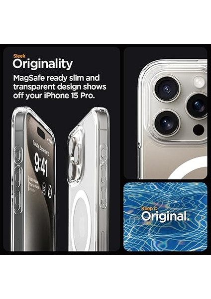 iPhone 15 Pro Kılıf Ultra Hybrid Magfit Magsafe Özellikli White - ACS06715 modelleri