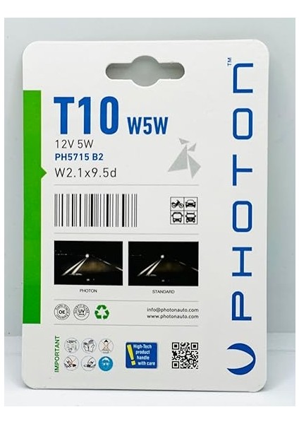 T10 Plaka Park Ampülü 2'li Ambalaj Standart Sarı fiyatları