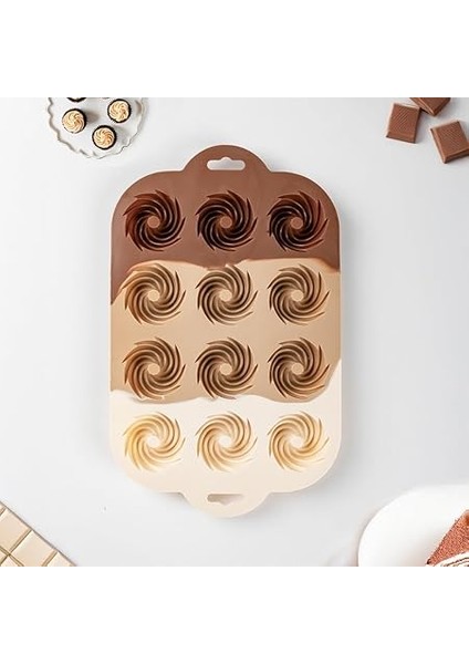 185 Silikon Kurabiye Tatlı Kalıbı, Silikon Kalıp Seti, 12'li Mini Kek Kalıbı, Çikolata Pişirme Kalıp modelleri