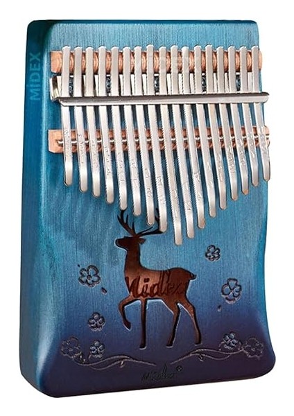 KLX-510 Hakiki Ağaç Geyik Desenli Kalimba 17 Tuşlu fiyatları