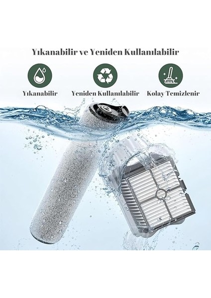 Ifloor 3, Floor One S3 Islak Kuru Dikey Şarjlı Süpürge ile Uyumlu Filtre Seti modelleri