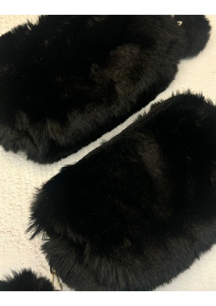 Ponponlu Peluş Siyah Kalem Kutu / Kalemlik / Toparlayıcı /çanta modelleri
