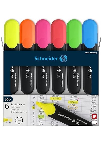 Alıcının Kalemlerine Işinizde, Yeniden Doldurulabilir 6er Etui fiyatları