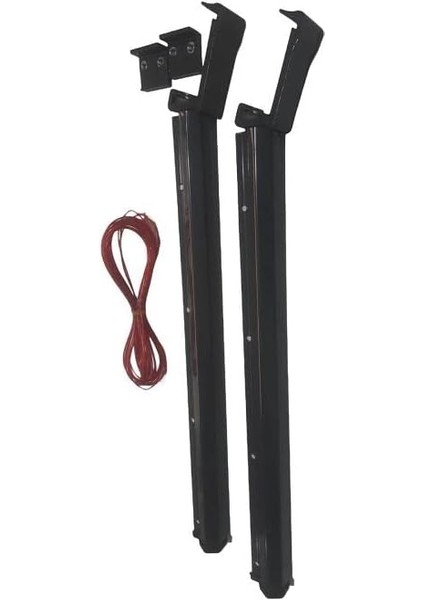 Antrasit Balkon Kurutma Askıs Kare Korkuluk 60X25