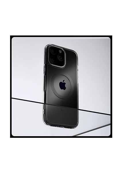 iPhone 16 Pro Ince Magsafe Kılıf Ultra Hybrid Sararma Karşıtı Duraclear™ Hava Kanalı Teknolojisi™ Askeri Sınıf Koruma Magfit Graphite Şeffaf Kapak - ACS08130 modelleri