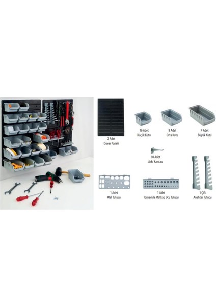 Çok Amaçlı Duvar Paneli Seti 43 Parça Dp.01 fırsatları