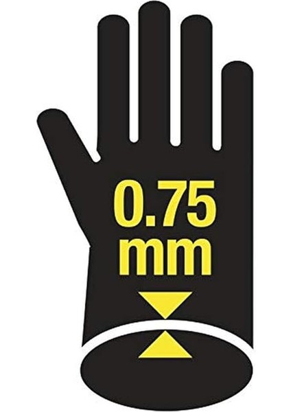 Plus VE509 Neopren 30CM Pamuk Astarlı Kimyasal Eldiven, Large modelleri