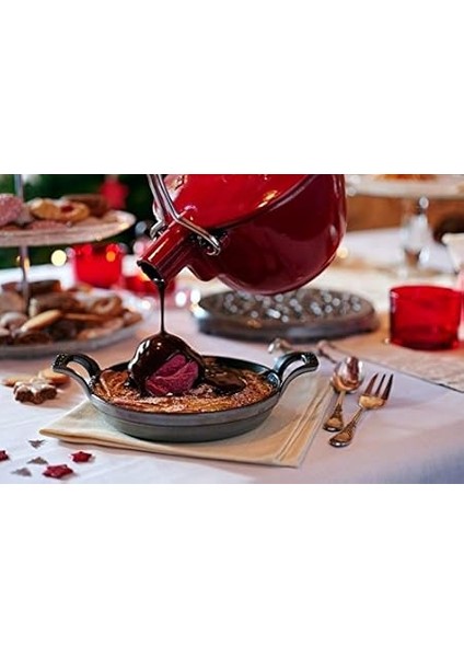 Toz Istiflenebilir Fırın Kabı, Yuvarlak (16 Cm, 0,4 L Içerisinde Bulunan Mat Siyah Kaplı Tepsi Ile) Grafit Grisi indirimleri