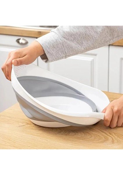 Katlanabilir Akordiyonlu Süzgeç, Mutfak Pirinç Meyve Sebze Süzgeci, Bpa Içermez, 30 x 25 x 15,5 cm fırsatları