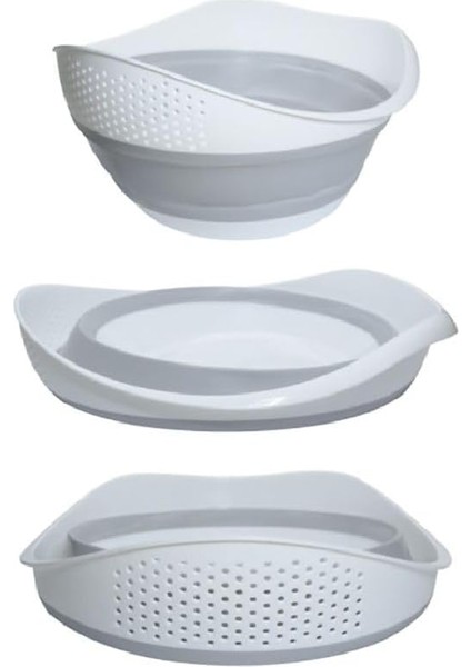 Katlanabilir Akordiyonlu Süzgeç, Mutfak Pirinç Meyve Sebze Süzgeci, Bpa Içermez, 30 x 25 x 15,5 cm indirimleri