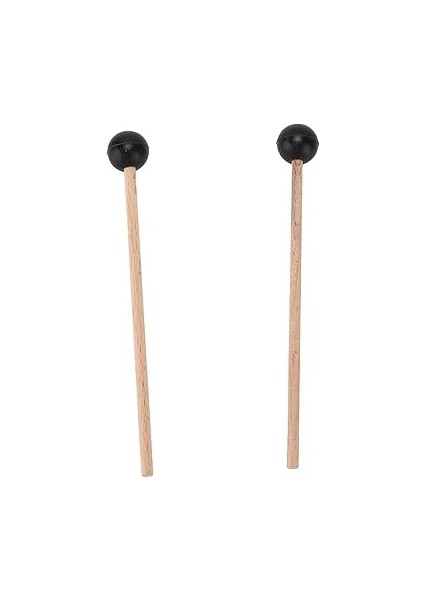 Perküsyon Aksesuarları 2 Adet Ethereal Drumstick Kauçuk Yuvarlak Kafa Ahşap Kolu Davul Çekiç Perküsyon Aksesuarları fiyatları