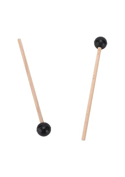 Perküsyon Aksesuarları 2 Adet Ethereal Drumstick Kauçuk Yuvarlak Kafa Ahşap Kolu Davul Çekiç Perküsyon Aksesuarları fırsatları