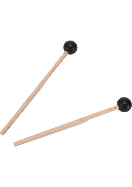 Perküsyon Aksesuarları 2 Adet Ethereal Drumstick Kauçuk Yuvarlak Kafa Ahşap Kolu Davul Çekiç Perküsyon Aksesuarları indirimleri