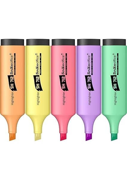 Office SH712 Pastel Fosforlu 5'li Blister modelleri