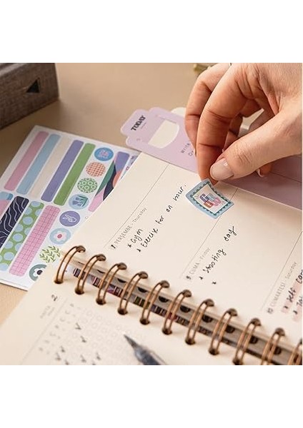 A5 Spiralli Keten Süresiz Planlayıcı Ajanda Bordo fiyatları