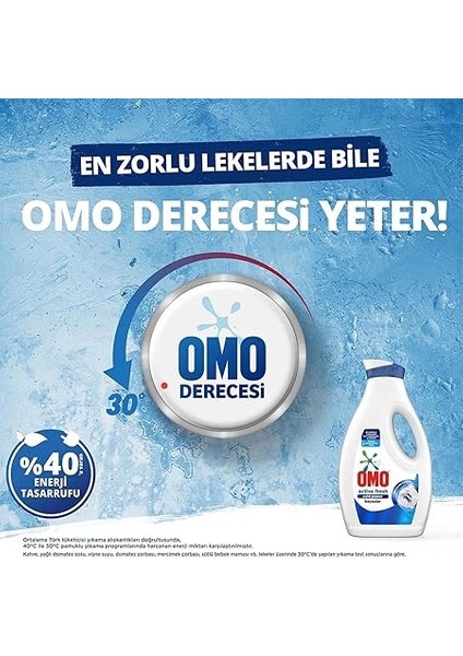 Active Fresh Cold Power Beyazlar Için Sıvı Çamaşır Deterjanı 1690 ml indirimleri