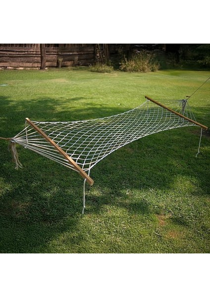 Tek Kişilik Örgülü Polyester Hamak | 95×165 CM, 150 KG Kapasiteli, Bahçe/balkon/kamp Için Ideal Çözüm