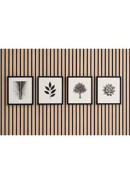 Akustik Duvar Klipsi - 4 Adet - Delme Gerektirmez - Siyah - Plastik - Vida - Resim Tutucu - Akustik Duvar Paneli Klipsi fırsatları