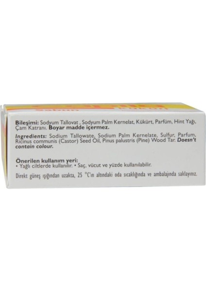 Sabun Kükürtlü 90 Gr. fiyatları