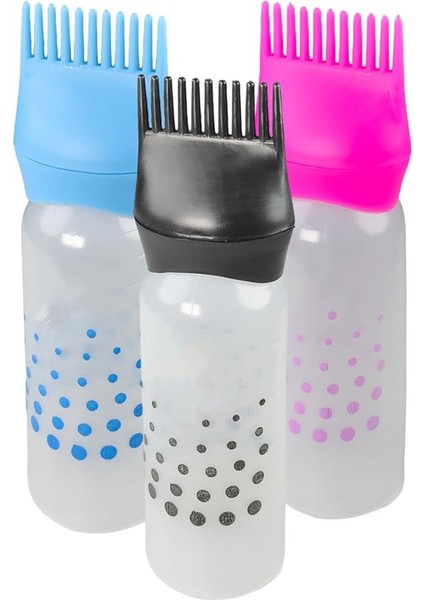 Taraklı Saç Boyama Şişesi Saç Bakım Yağı Uygulama Tarağı Saç Dip Boyası Uygulama Şişesi