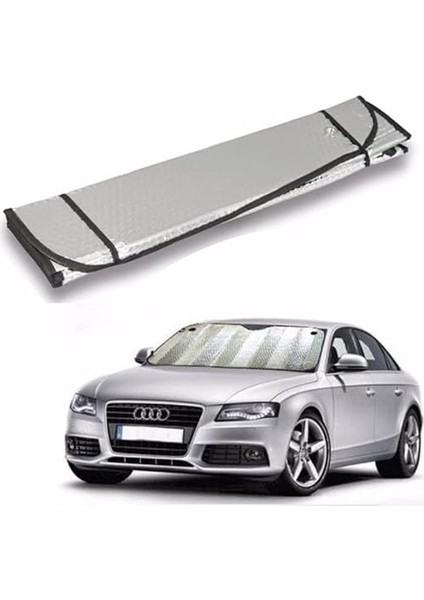Oto Ön Cam Güneşliği Oto Metalize Alüminyum Katlanabilir Güneş Koruyucu Perde Güneşlik Suv 140X60CM fiyatları