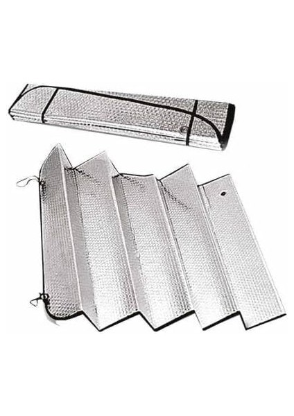 Oto Ön Cam Güneşliği Oto Metalize Alüminyum Katlanabilir Güneş Koruyucu Perde Güneşlik Suv 140X60CM modelleri