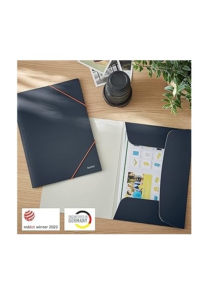 Cosy Soft Touch Lastik Kilitli Dosya, A4, Gri modelleri