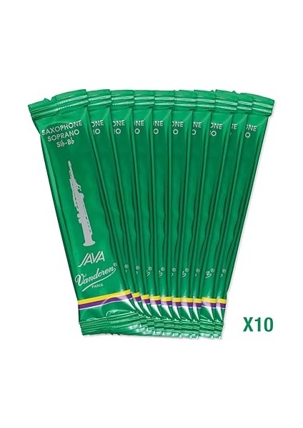 SR302 Soprano Sax Java Reeds Strength 2; 10'lu Kutu fırsatları