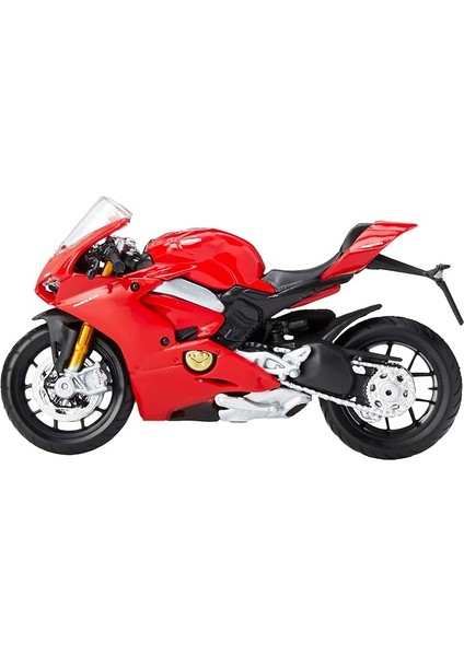 B18-51080 1:18 Ducati Panigale V4, Siyah, 17 x 7 x 10,8 Cm; 90 Gram
