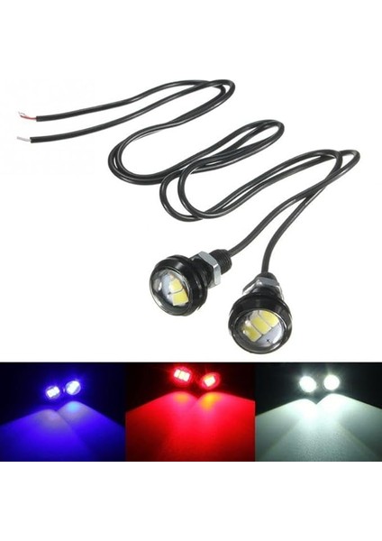 Kartal Göz LED Kırmızı Ayna Altı Araç Far LED Projektör Sis Farı indirimleri