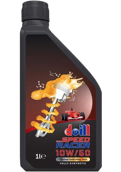 Racer 10W-60 Apı Sn/cf Acea A3/b4 1 Litre Tam Sentetik Motor Yağı (Üretim Yılı: 2025)