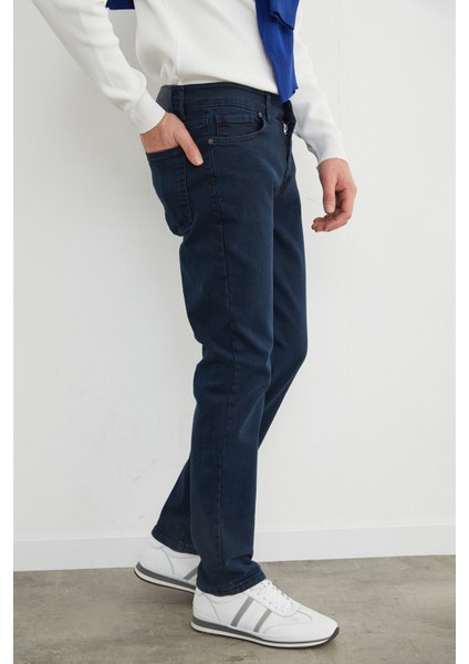 Fermuarlı Straight Jean Pantolon indirimleri