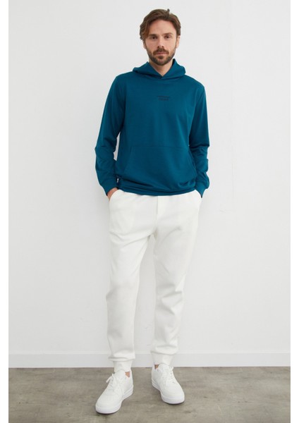 Mountaın Range Yazı Baskılı Kapüşonlu Sweatshirt fırsatları