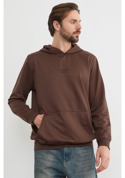Mountaın Range Yazı Baskılı Kapüşonlu Sweatshirt fiyatları