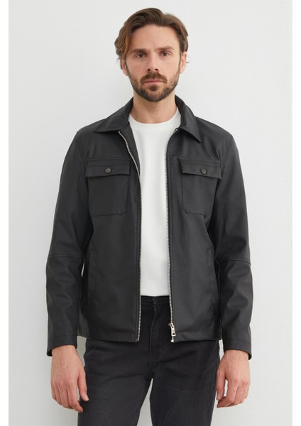 Cepli Suni Deri Ceket