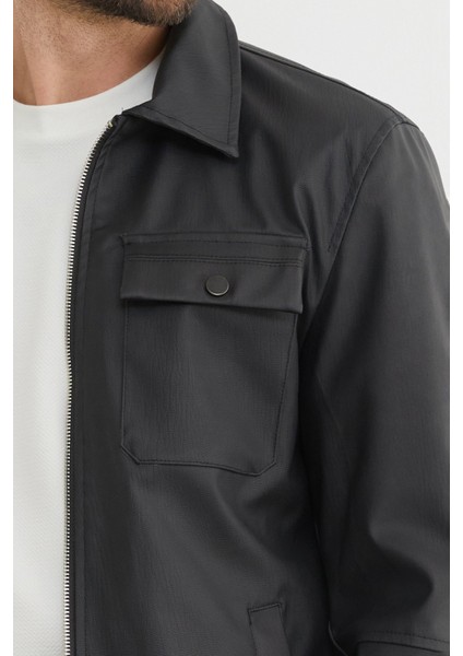 Cepli Suni Deri Ceket modelleri